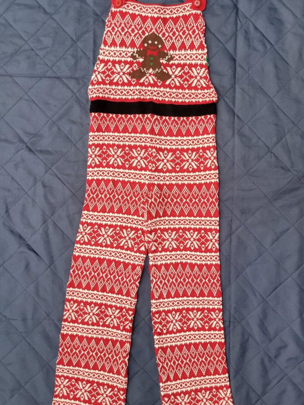 Band Crush Women's Christmas Knitted Ugly Sweater Jumpsuit Coveralls
